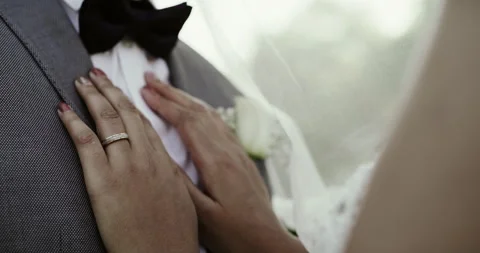 Couple, hands or event for wedding, commitment or marriage union in ceremony 動画素材 258563343