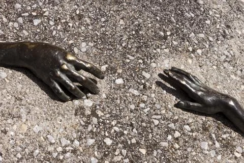 Couple hands Foto stock