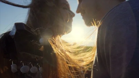 Couple have fun at nature Stock-Footage 85795294
