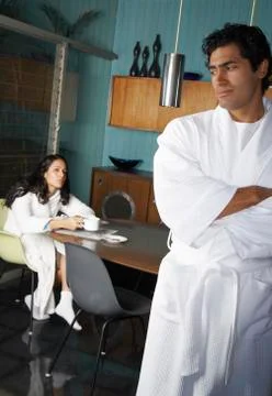 Couple Having Argument Foto stock