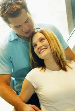 Couple Having A Conversation Stock Photos