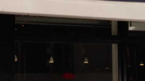 Couple having a date at cute little cafe Video stock 63023697