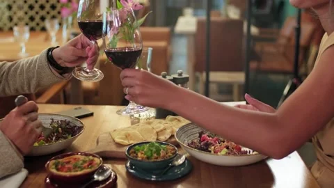 Couple Having a Dinner Date Stock-Footage 171112555