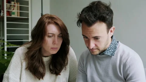 Couple having a discussion Stock Footage 130650668