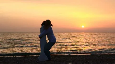 Couple Having Fun On Beach Video stock 22330117