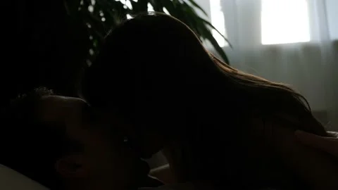 Couple having fun, they talk and look at each other with a lot of love and Stock Footage 147132489