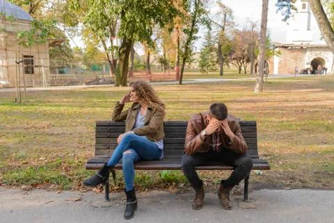 Couple having a relationship problem Foto stock