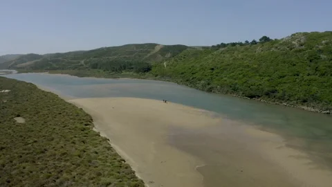 A couple of hikers taking a break Stock Footage 132397868