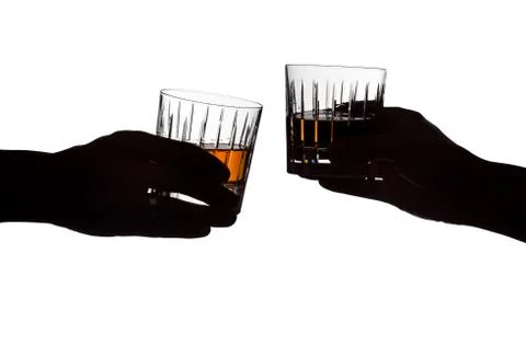 A couple holding drinks Stock Photos