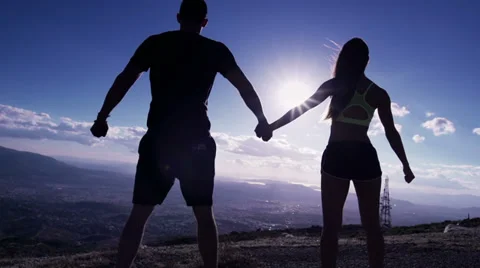 Couple Holding Hands Video stock 33573750