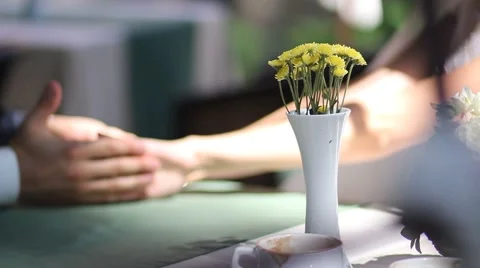 The couple holding hands Stock Footage 61122597