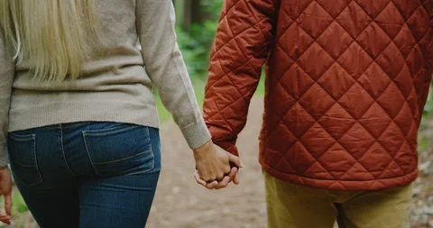 Couple Holding Hands Stock Footage 86525583