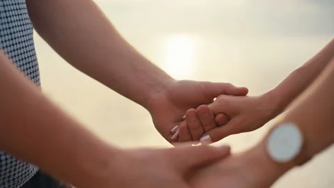 Couple holding hands Stock Footage 101483810