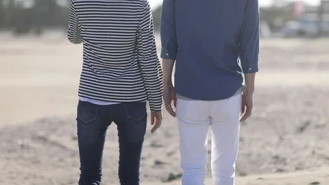 Couple holding hands Stock Footage 159675956