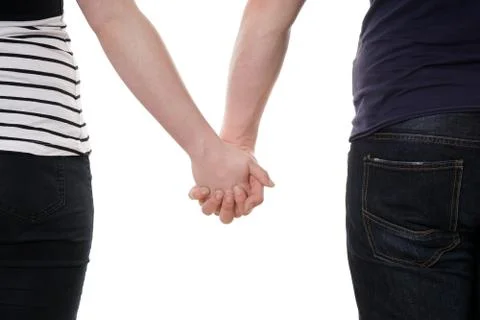 Couple holding hands Stock Photos
