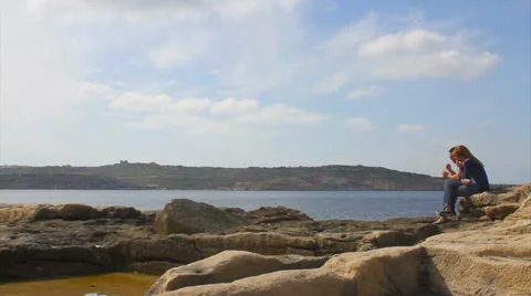 Couple on holiday Stock Footage 37323504