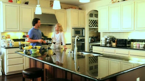 Couple at home Stock Footage 808503