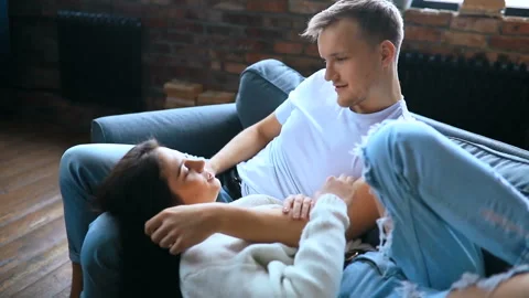 Couple at home Stock Footage 103829525