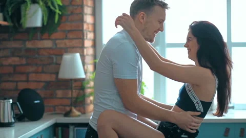 Couple at home Stock Footage 104450699