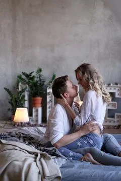 Couple at home Stock Photos