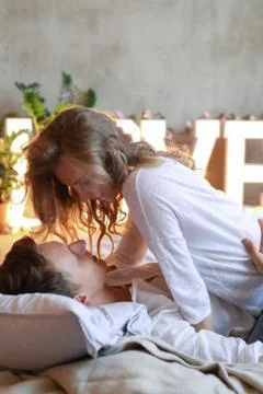 Couple at home Stock Photos