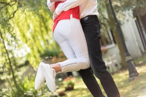 Couple hugging with love Stock-Fotos