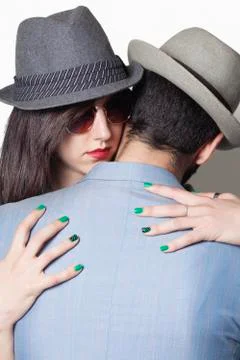 Couple hugging Stock Photos