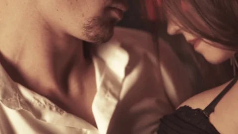 A couple in a intimal moment 스톡 동영상 84085841