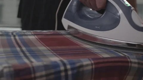Couple Ironing Clothes Stock Footage 70808231