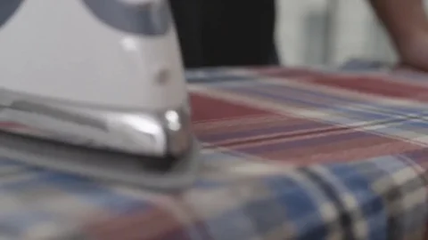 Couple Ironing Clothes Stock Footage 70808476
