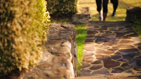 A couple jogging together on a footpath. 스톡 동영상 88444659