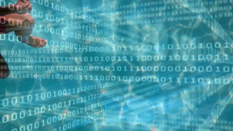 A couple jumping into the water Stock Footage 107700464