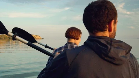 Couple on the kayak Stock Footage 108714521