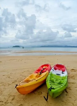 Couple kayak Stock Photos