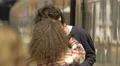 Couple kissing goodbye at the railway station in Porto 4k or 4k+ Resolution
