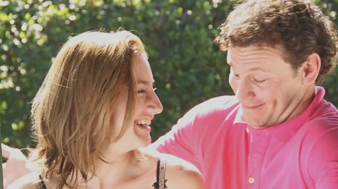 Couple laughing Stock Footage 38762533