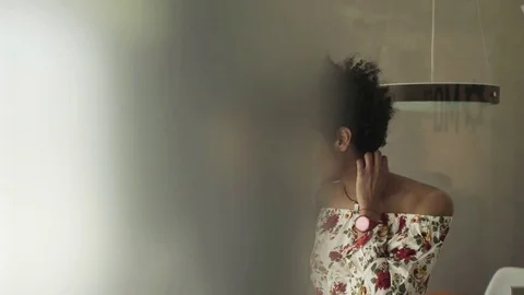 Couple looking at digital tablet together Stock Footage 75172199