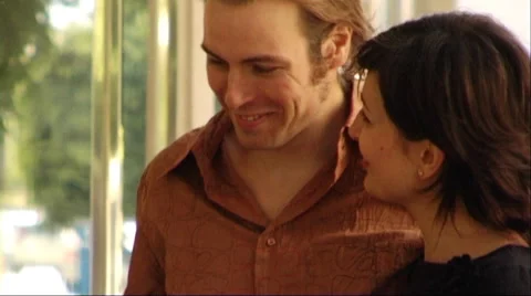 Couple looking in shop window Stock Footage 43691984