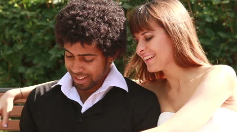 Couple looking at smartfone. Stock Footage 55594539