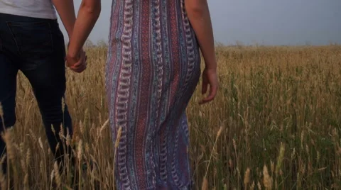 A couple in love are walking Stock Footage 67347953