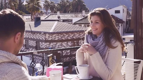 Couple in love on a date. Stock Footage 72965859