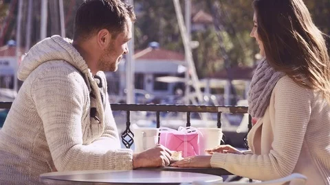 Couple in love on a date. Stock Footage 72966052