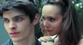 couple in love exchanged smiles and caresses and kisses HD Footage