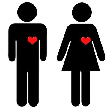 Couple in love Stock Illustration