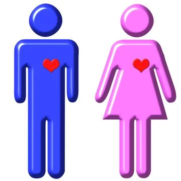 Couple in love Stock Illustration
