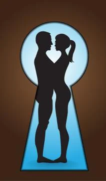 Couple in love Stock Illustration