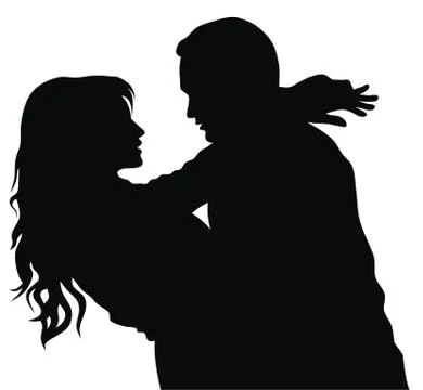 Couple in love Stock Illustration
