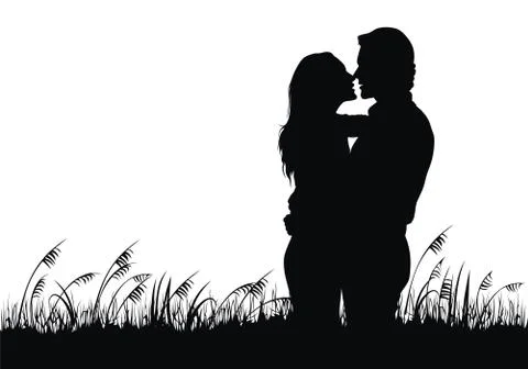 Couple in love Stock Illustration