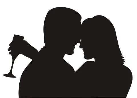 Couple in love Stock Illustration