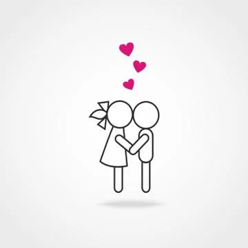 Couple in love Stock Illustration